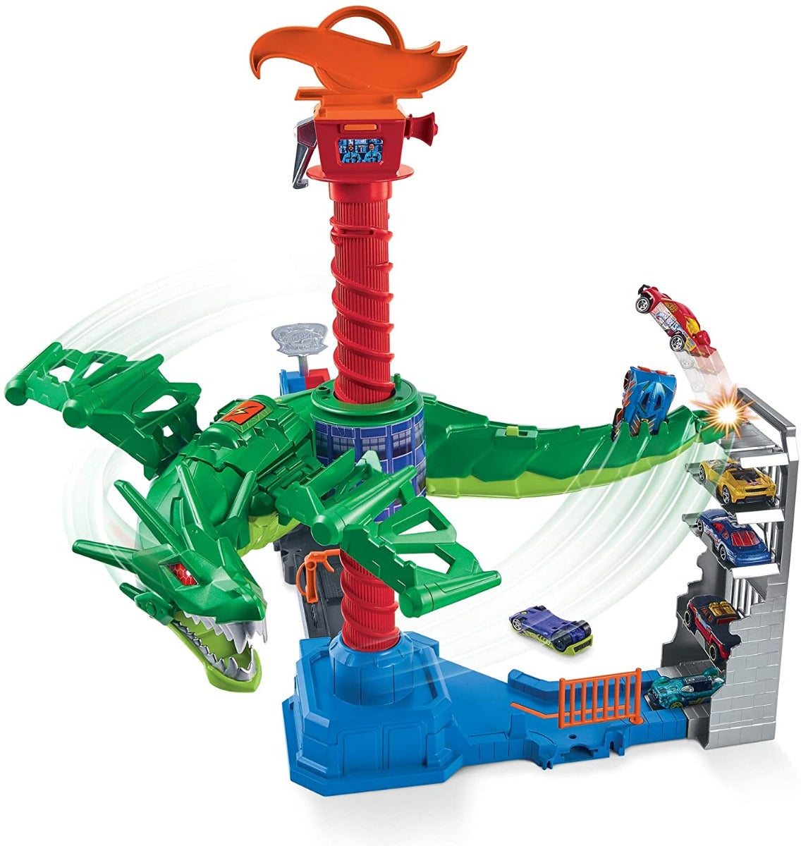 Hot Wheels City Air Attack Dragon Playset GJL13 - Colorland Toys