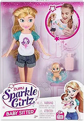 Sparkle Girlz Baby Sitter Doll Playset 10064