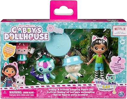 Gabby's Doll House Figure Pack - Friends Camping 6067225 - Colorland Toys