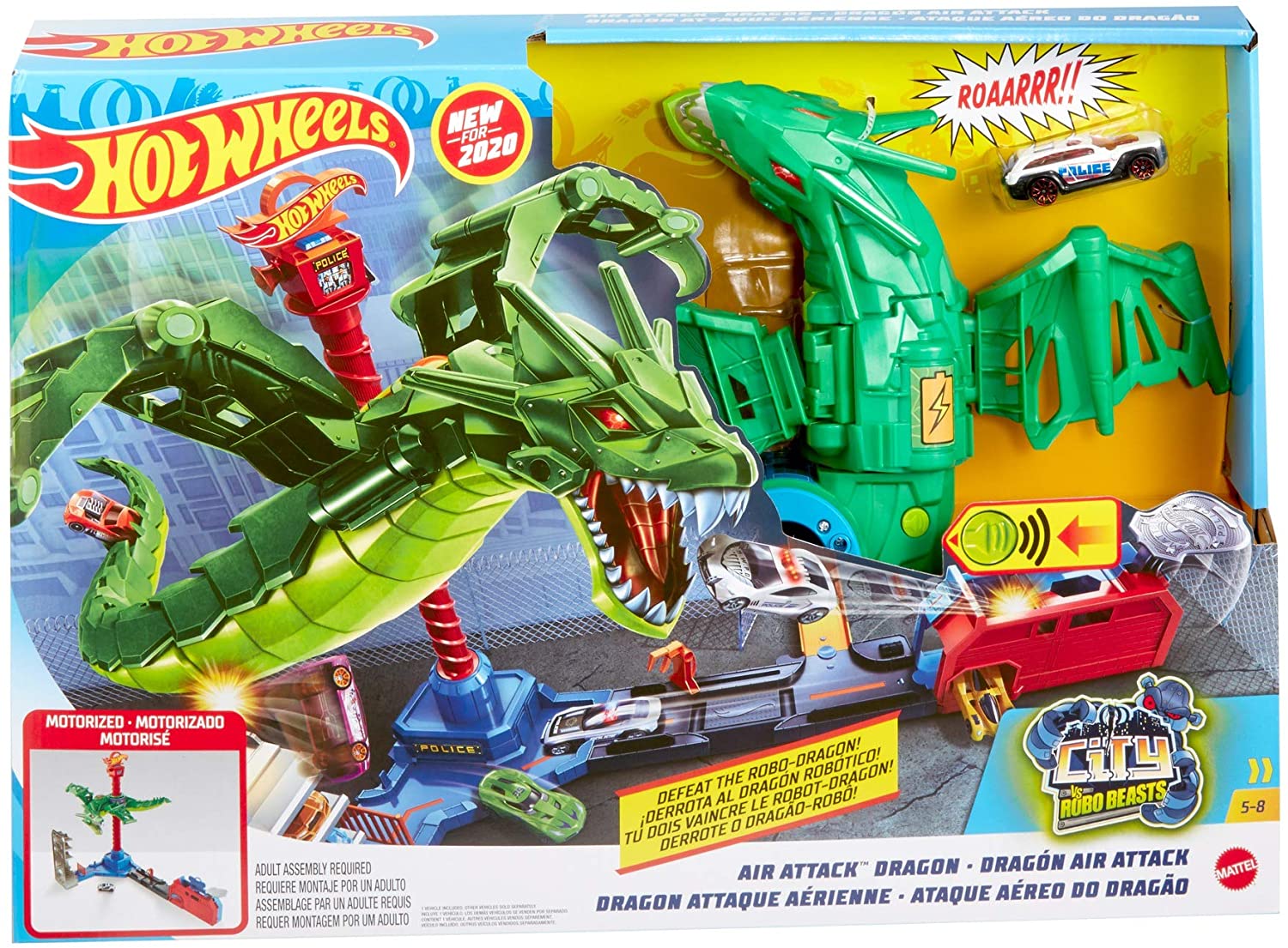 Hot Wheels City Air Attack Dragon Playset GJL13 - Colorland Toys