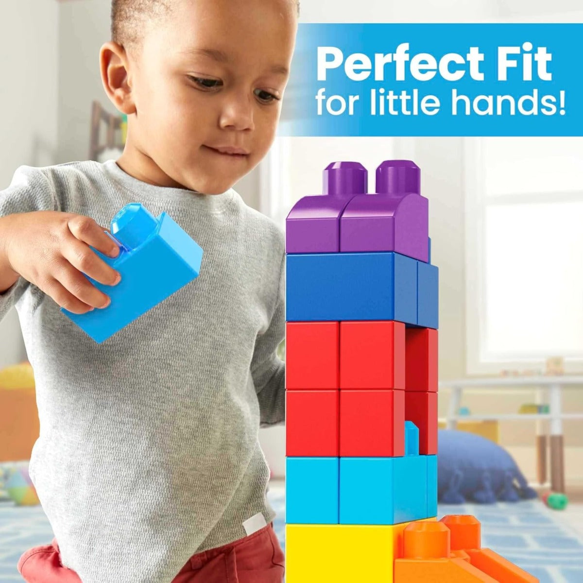 Fisher-Price Mega Bloks First Builders Big Building Bag 80 pcs DCH63 - Colorland Toys