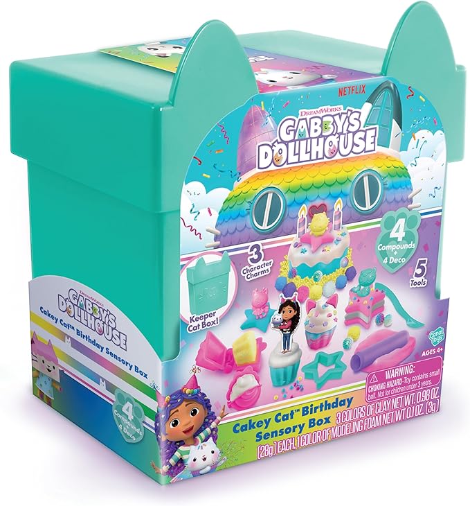 Gabby's Dollhouse Cakey Birthday Cat's Box - Colorland Toys