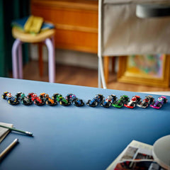 LEGO Minifigures F1 Collectible Race Car Mystery Box (71049) – 1 of 12 Mini Formula 1 Models with Driver Helmet & Moving Wheels