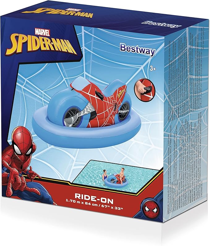 Bestway Marvel Spider-Man Inflatable Ride On 170x84cm 98794 - Colorland Toys