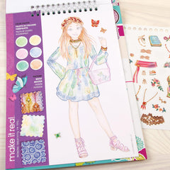 Make It Real Fashion Design Sketchbook Blooming Creativity 3202 - Colorland Toys