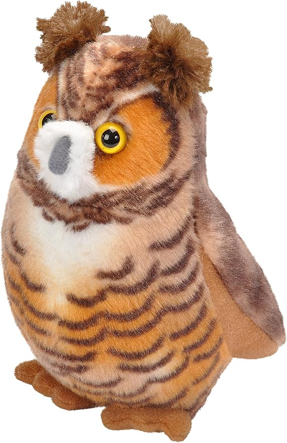 Wild Republic Great Horned Owl Plush Toy - Colorland Toys