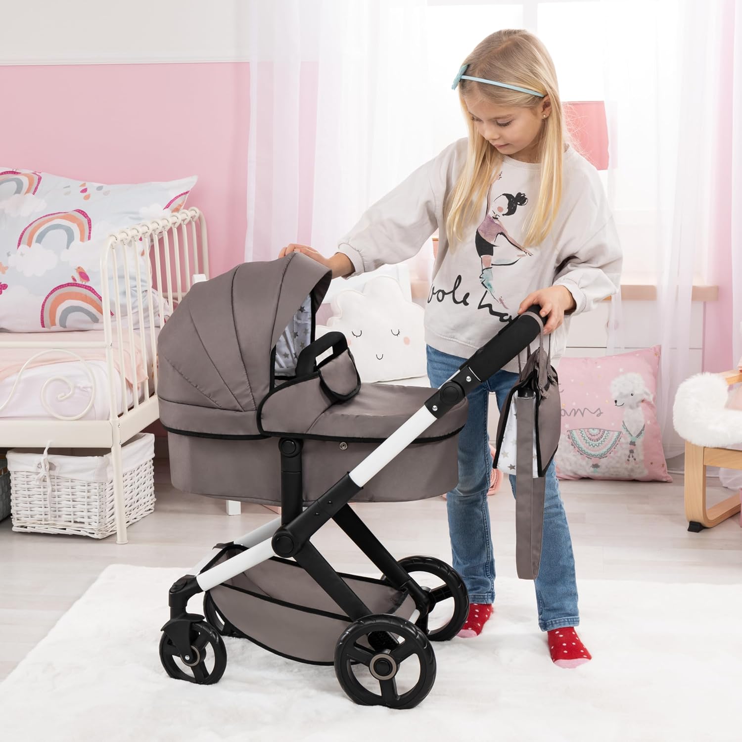 Dolls Pram Xeo 17086AB - Colorland Toys