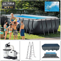 Intex Ultra XTR Frame Pool 5.4 X 2.74 X 1.32 m (with Filter, Pump, Cover, Ladder) - 26356 - Colorland Toys