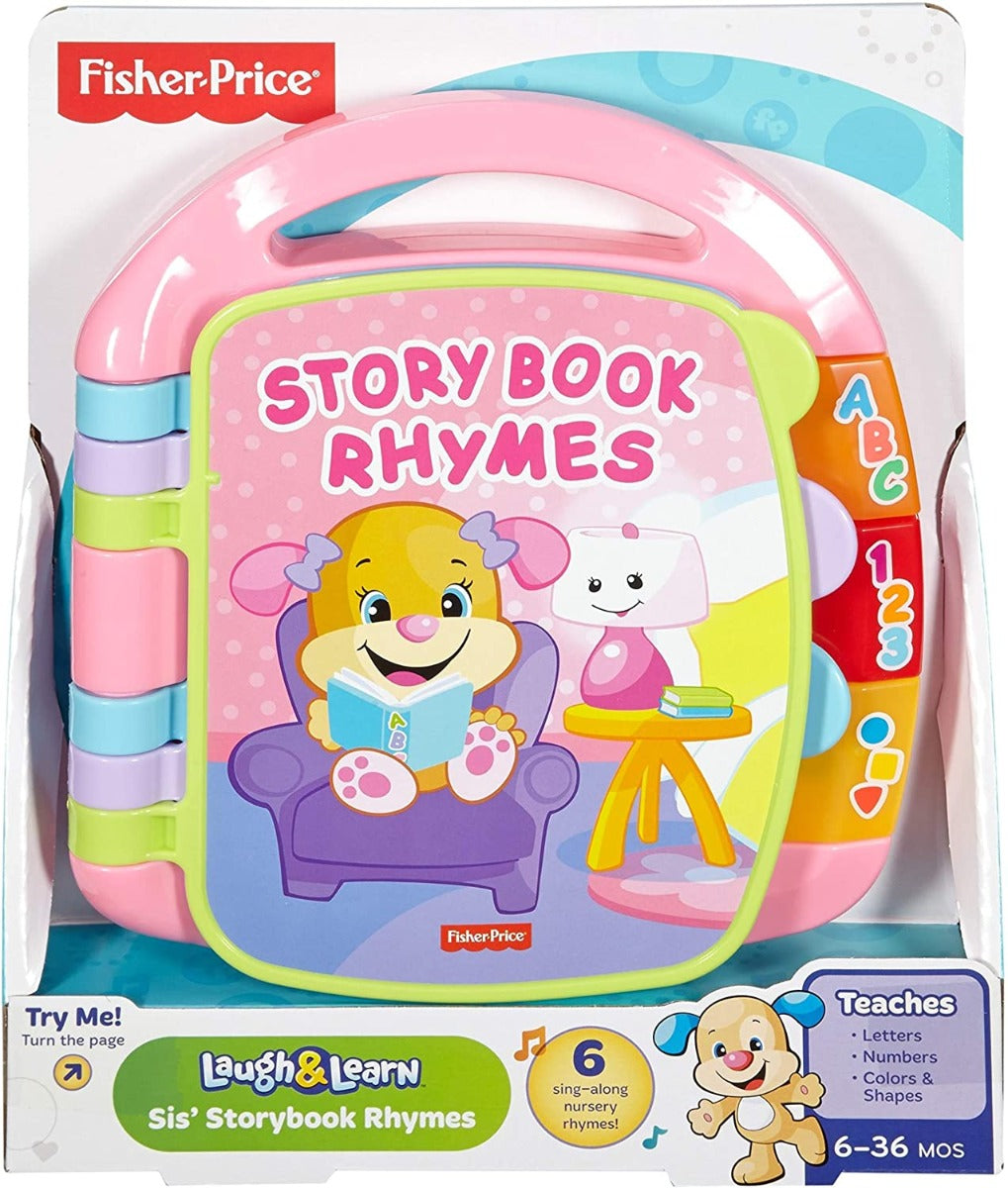 Fisher Price Laugh & Learn Storybook Rhymes Pink DGG70 - Colorland Toys