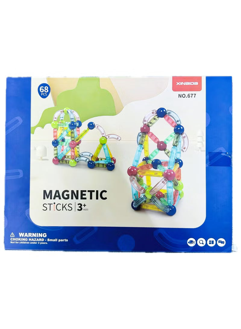 Xinbida Magnetic Sticks 42-Pcs 673 - Colorland Toys