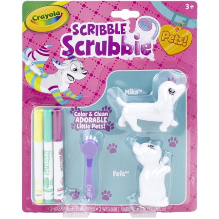Crayola Scribble Scrubbie Pets Cat and Dog Set CY74-7254 - Colorland Toys