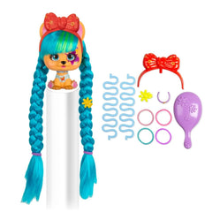 VIP Pets S1 Mousse Bottle Surprise Hair Reveal Doll Assorted 711709 - Colorland Toys