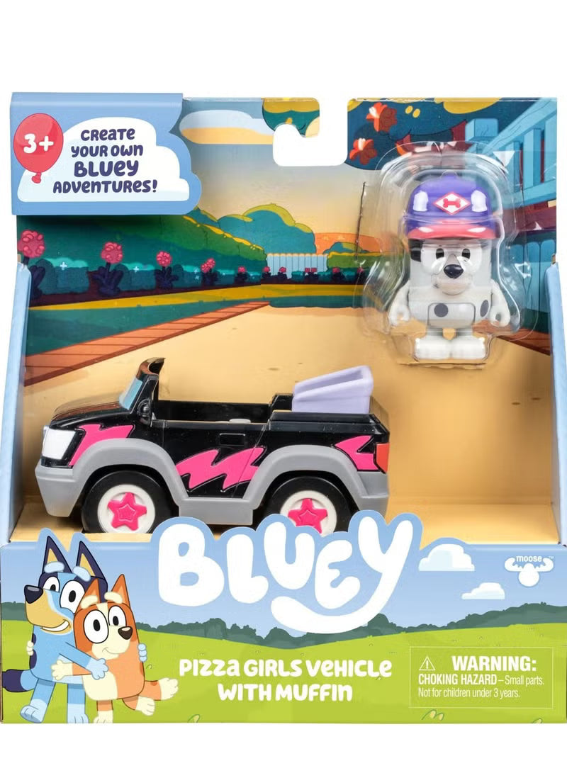 Bluey S13 Basic Vehicle Pizza Girls & Muffin 17672 - Colorland Toys