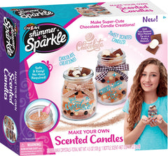 CraZArt Shimmer n Sparkle Scented Candles Chocolate 17969 - Colorland Toys