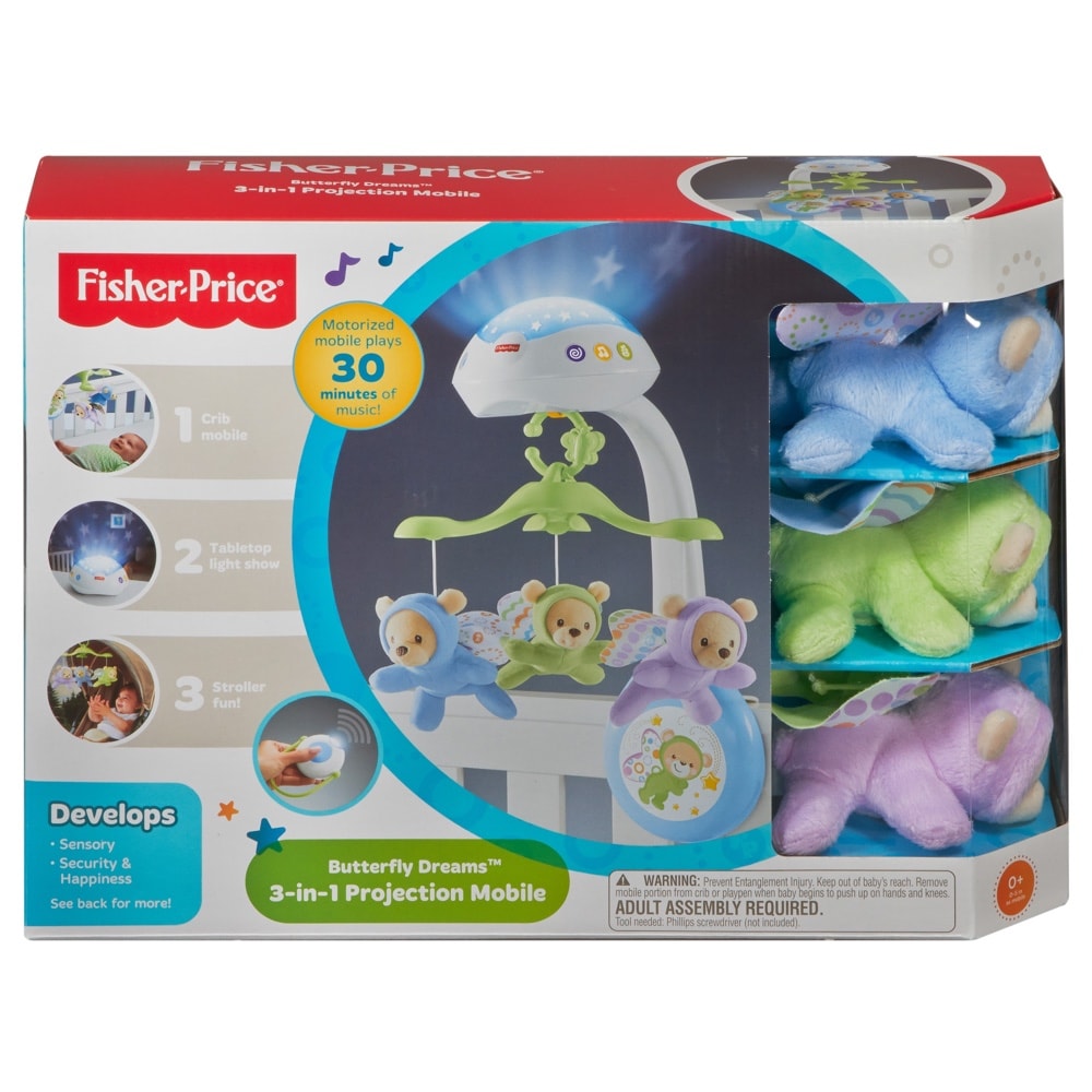 Fisher Price Butterfly Dreams 3-in-1 Projection Mobile CDN41 - Colorland Toys