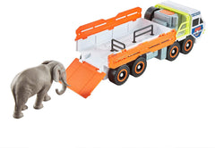 Matchbox Elephant Off-Road Rescue Adventure Set with Truck and Elephant Figure GMH44 - Colorland Toys