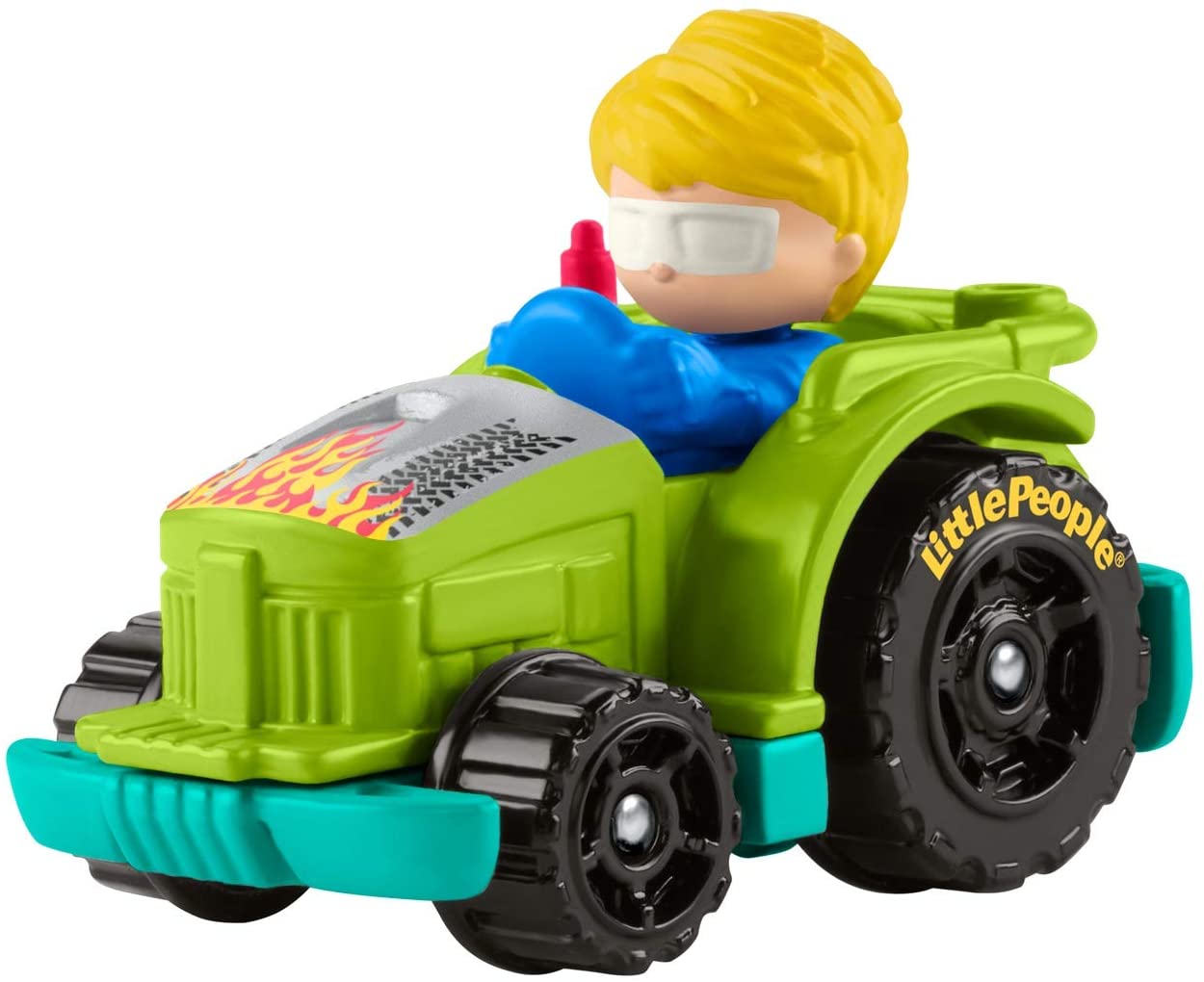 Fisher-Price Little People Wheelies Vehicles Race Car in Green GMJ18 - Colorland Toys