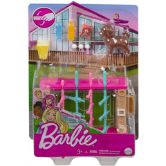 Barbie Mini Playset with Pet Football Table GRG75 - Colorland Toys
