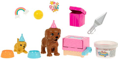 Barbie Puppy Party Doll And Playset GXV75 - Colorland Toys