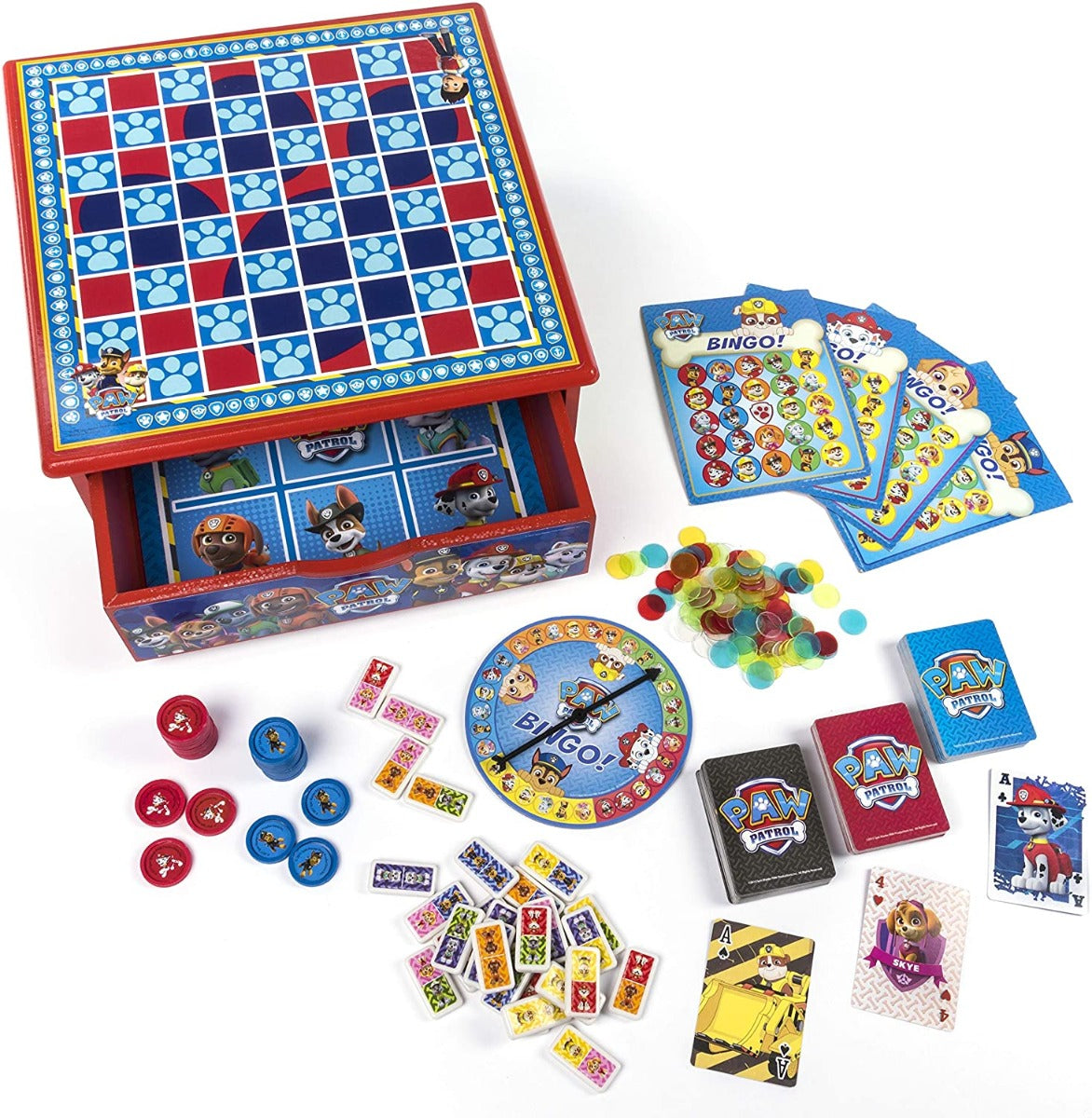 Cardinal Games Paw Patrol 7 Game House Multicoloured 6039892 - Colorland Toys