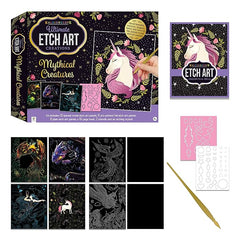 Hinkler Kaleidoscope Ultimate Etch Art Carry Case Magical Creatures 948725 - Colorland Toys