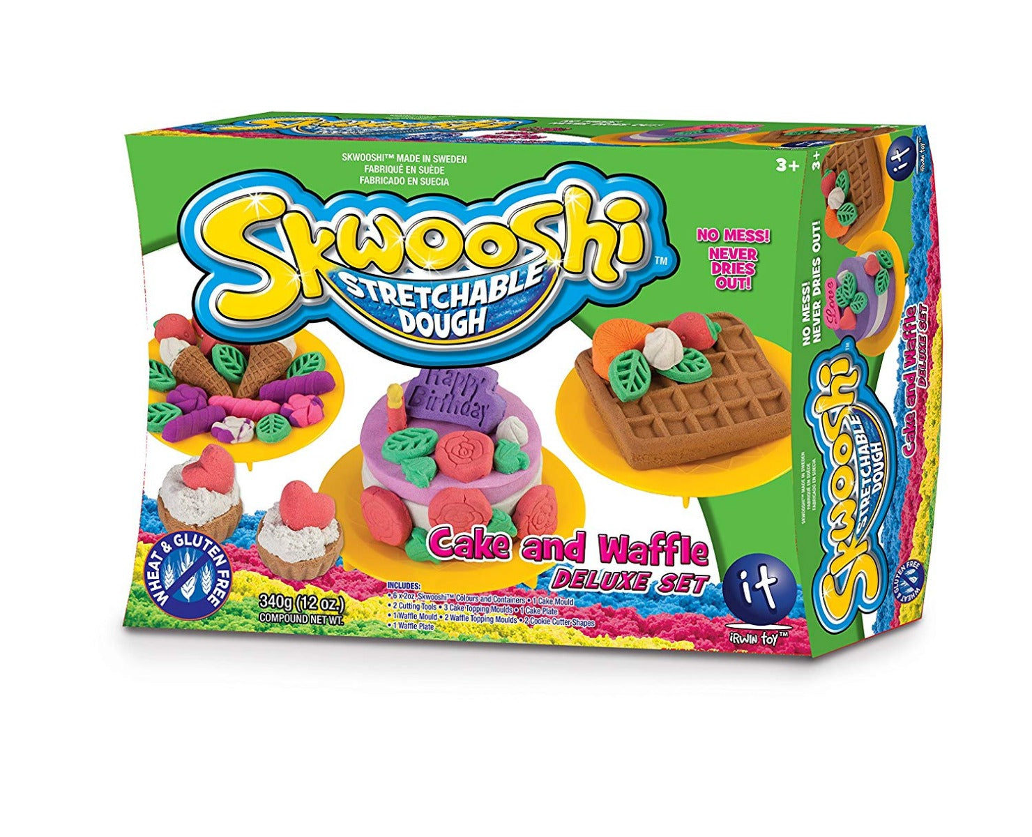 Skwooshi Stretchable Dough Cake And Waffle 30102 - Colorland Toys
