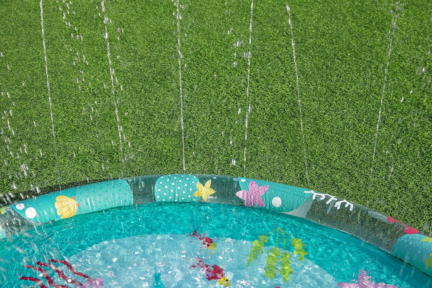Bestway 65"/1.65m Underwater Splash Pad for Kids, Multicolor