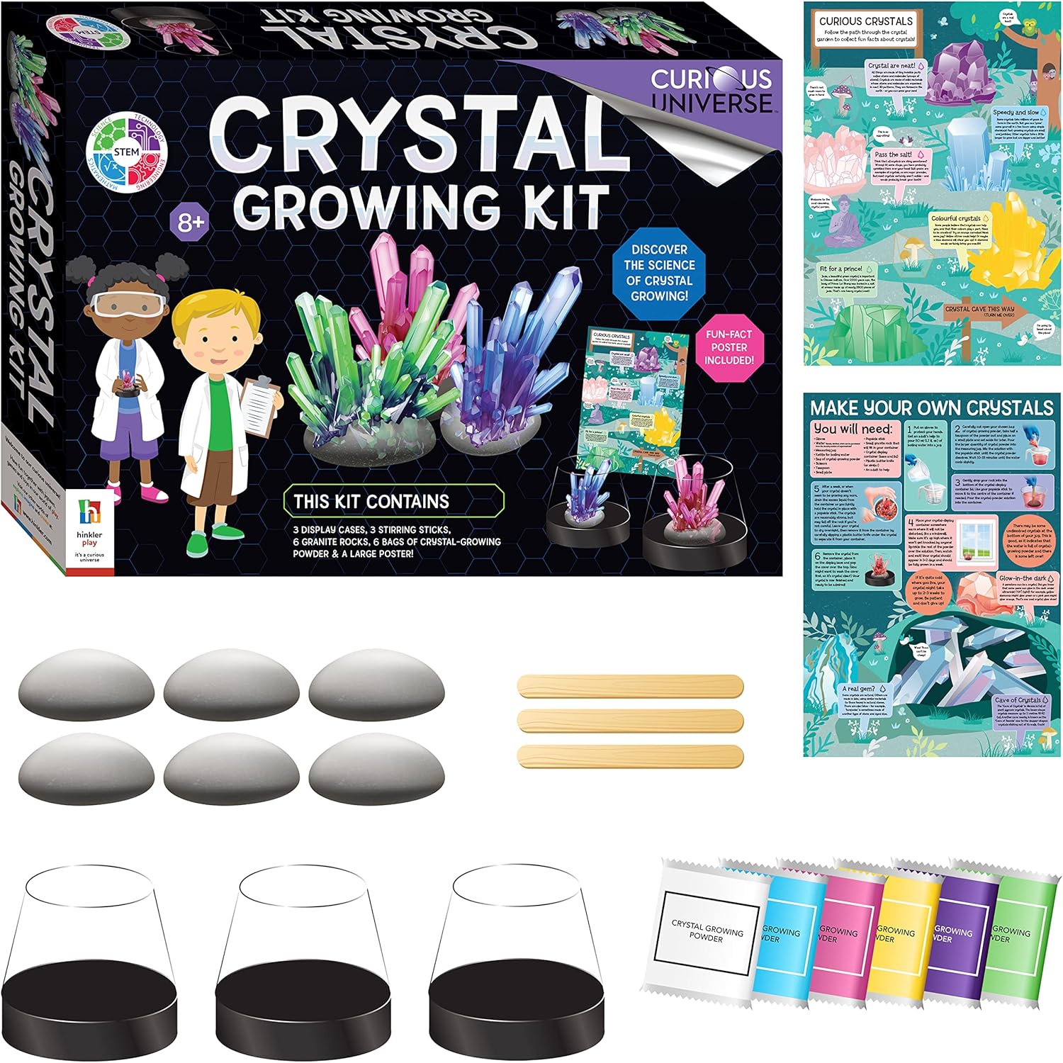 Curious Universe Crystal Growing Kit HBM00127 - Colorland Toys
