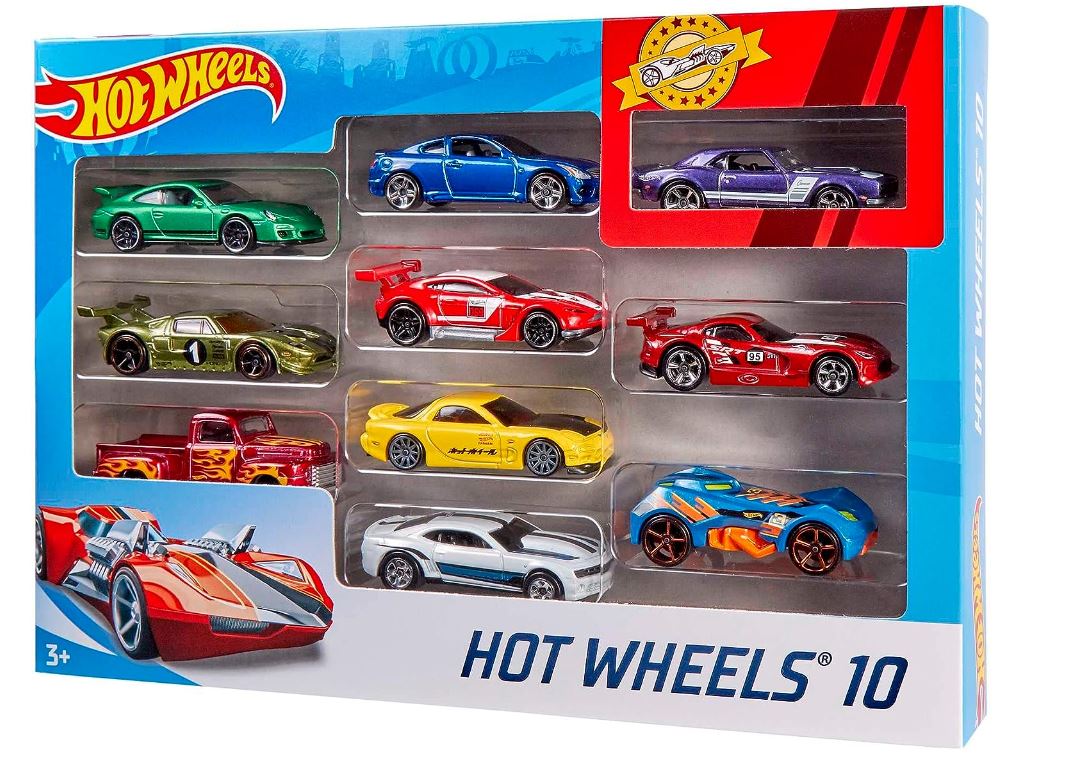 Hot Wheels 10 Pack Styles Assorted Cars 54886 - Colorland Toys