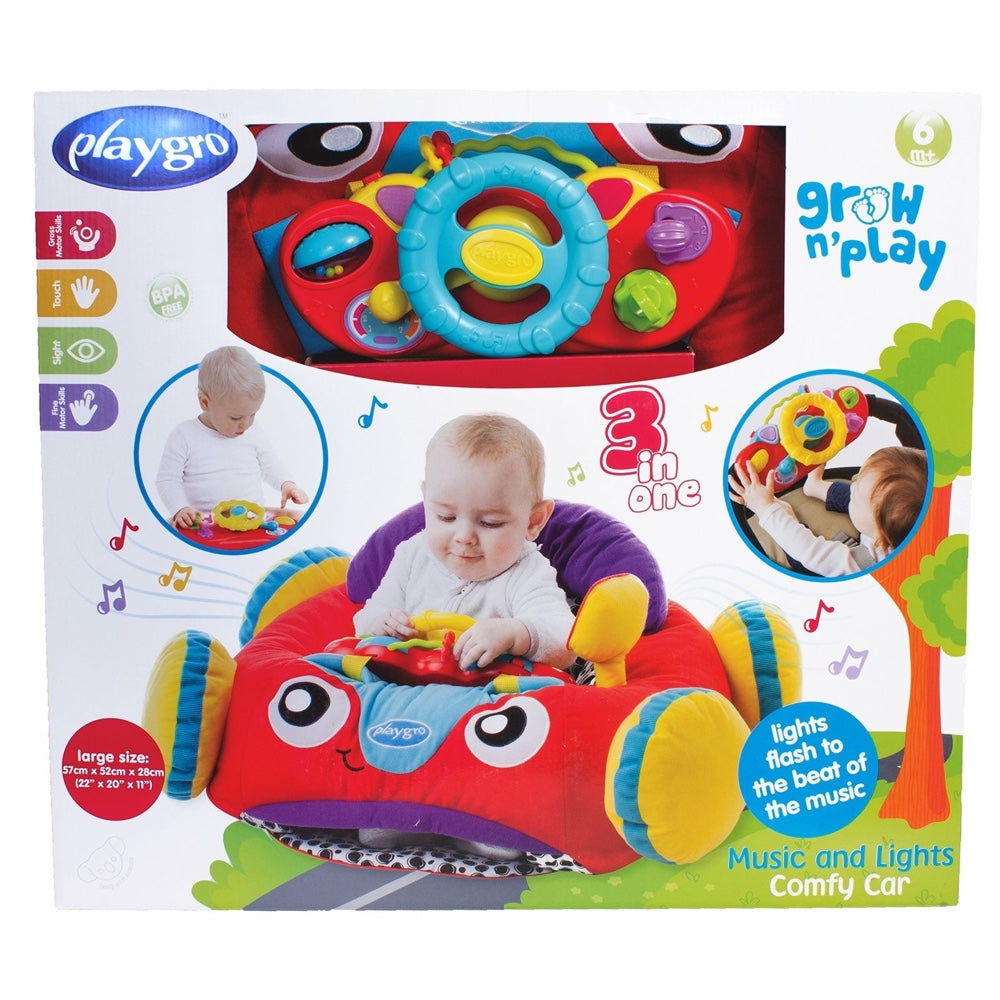 Playgro Music And Lights Comfy Car PG0186362 - Colorland Toys