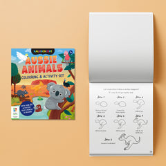 Hinkler Aussie Animals Colouring & Activity Set 923173 - Colorland Toys