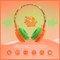 Booma Echo Wireless Headphones (Orange)