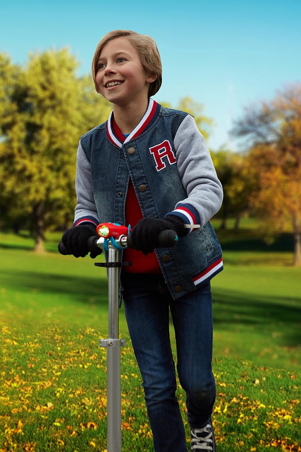 Mini Hornit Bike Light & Horn Black and Yellow 7575BLYE - Colorland Toys