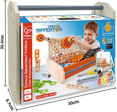 Hape Junior Inventor Science Experiment Toolbox Kit 32pcs - Colorland Toys