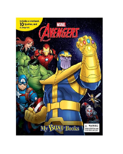Marvel Avengers Infinity War Themed My Busy Books 2764336098 - Colorland Toys