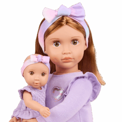 Our Generation Big/Little Sister Dolls With Baby Acc BD31726Z