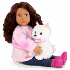 Our Generation Doll & Pomeranian Pup With Accs, Ines & Jojo BD31737Z