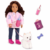 Our Generation Doll & Pomeranian Pup With Accs, Ines & Jojo BD31737Z
