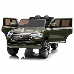 Toyota Land Cruiser 12V Kids Ride-On | Green JJ2022