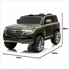 Toyota Land Cruiser 12V Kids Ride-On | Green JJ2022