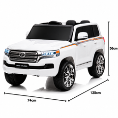 Toyota Land Cruiser 12V Kids Ride-On | White JJ2022