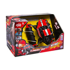 Nitro2Go RC Climbing Car – 360° Rotating 4WD Stunt Vehicle with Remote Control, 90 Min Playtime, Red (N2G-698060) - Colorland Toys