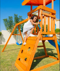 Dynamic Sports Arabian Cat Wooden Swing Set - Colorland Toys