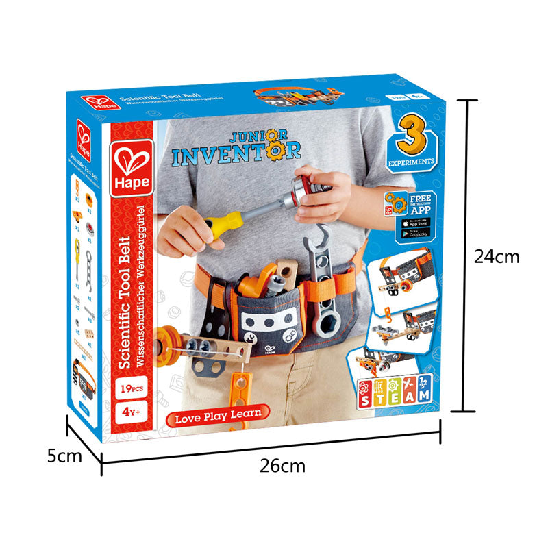 Hape Junior Inventor Scientific Tool Belt E3035 - Colorland Toys