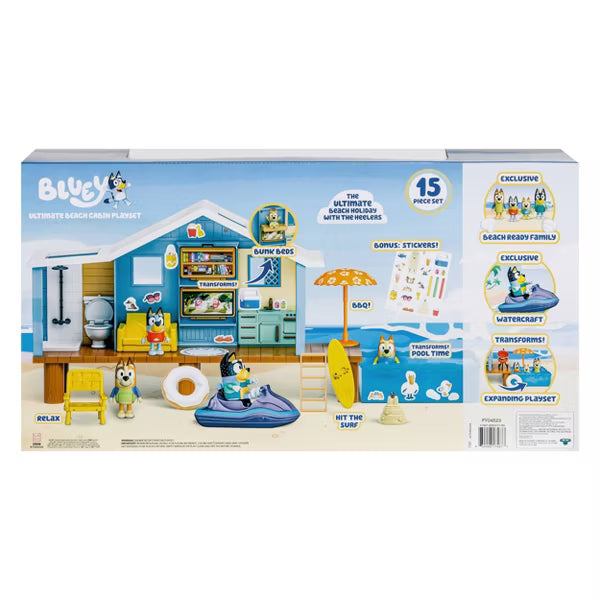 Bluey Beach S9 Ultimate Beach Cabin Exclusive 17587 - Colorland Toys