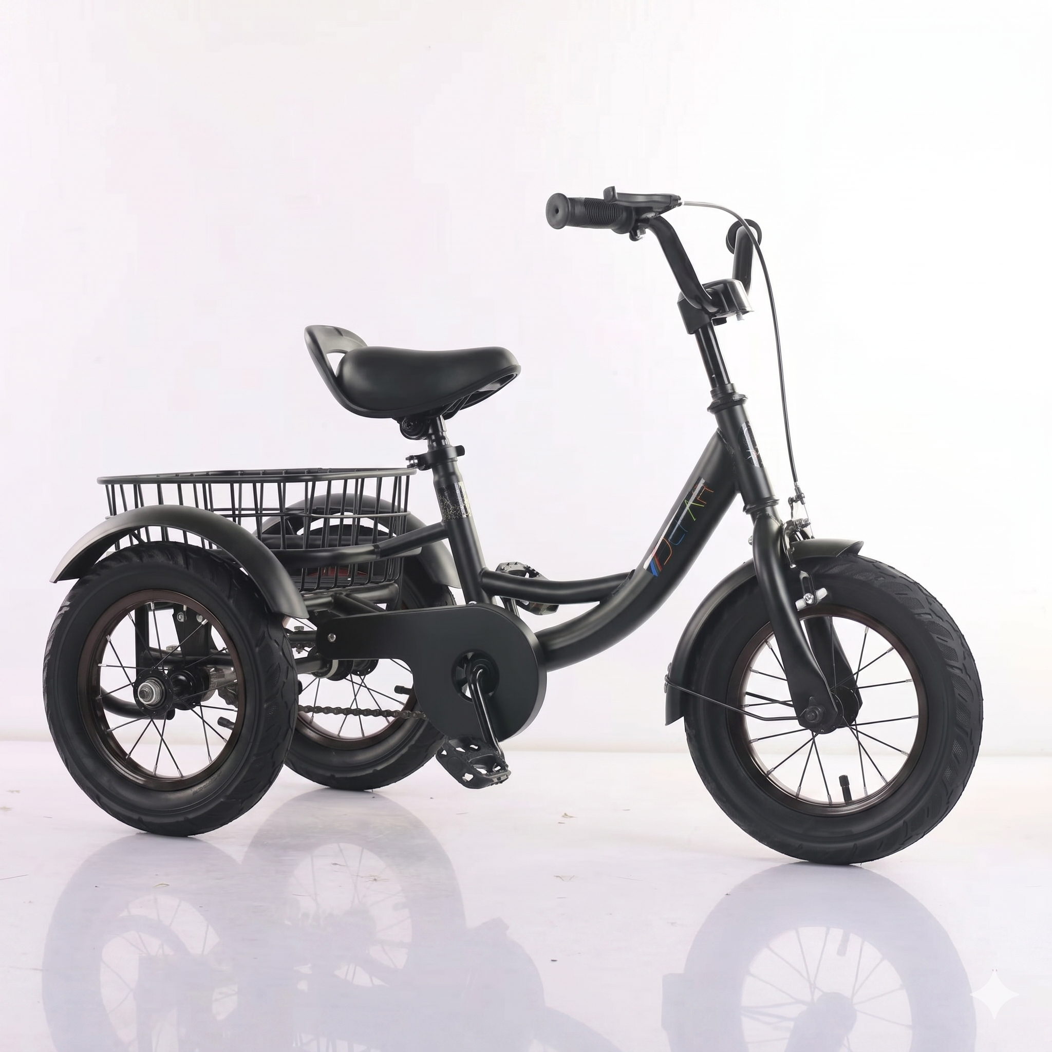 Bosheng Tricycle With Basket 16 Inch Black MN012 - Colorland Toys