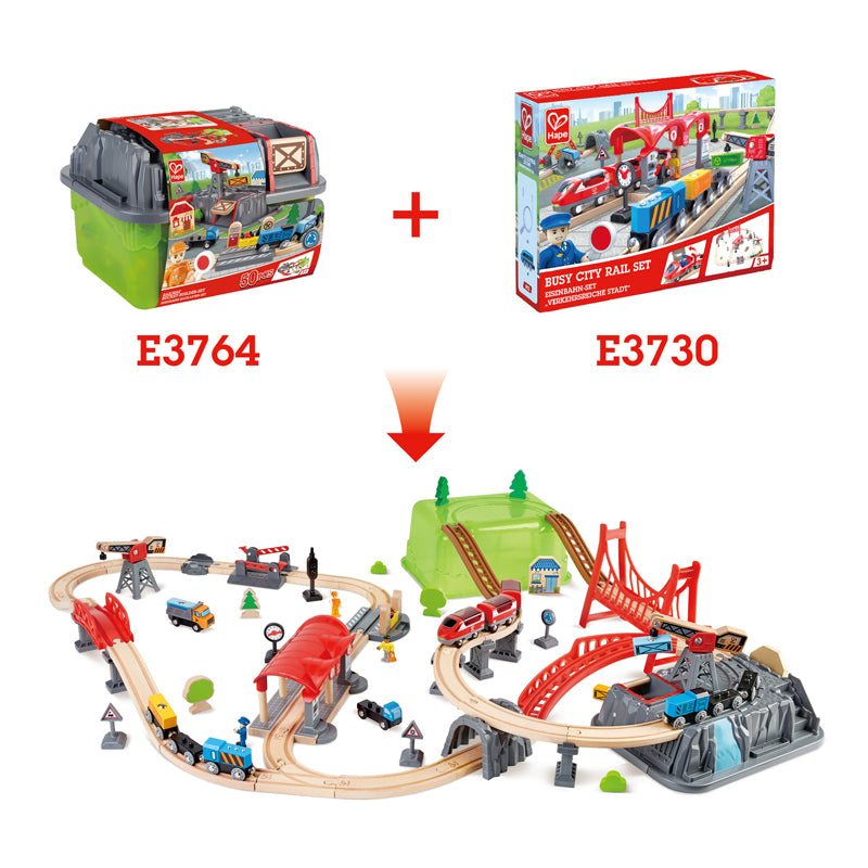 Hape Railway Bucket Builder Set - Colorland Toys