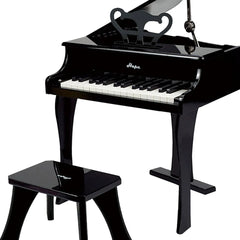 Hape 30-key Happy Wooden Grand Musical Piano Black - Colorland Toys