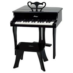 Hape 30-key Happy Wooden Grand Musical Piano Black - Colorland Toys