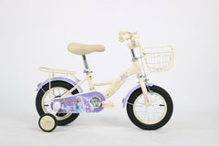 Qitong Bicycle With Basket 14 Inch Purple TN-B06 14IN - Colorland Toys